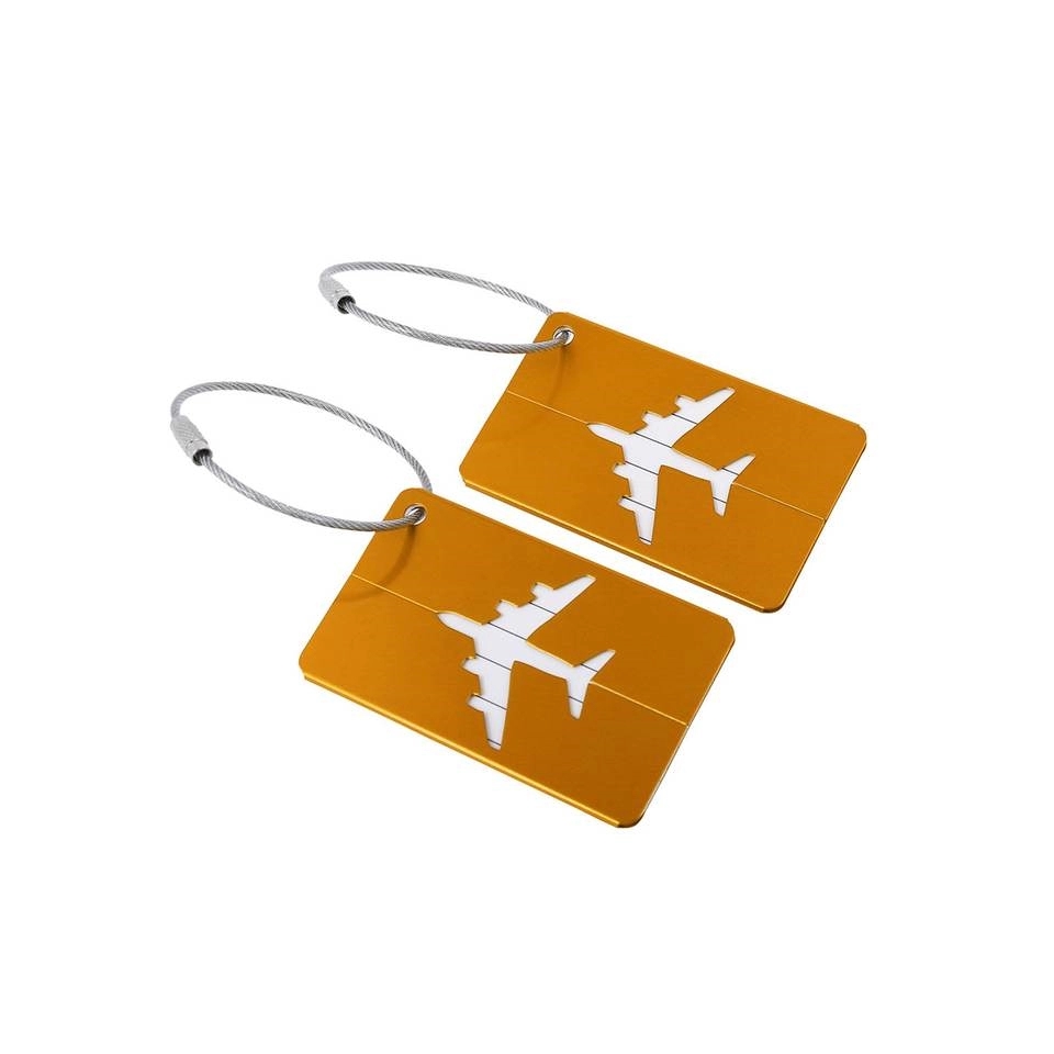 Airplane Aluminum Luggage Tag 2