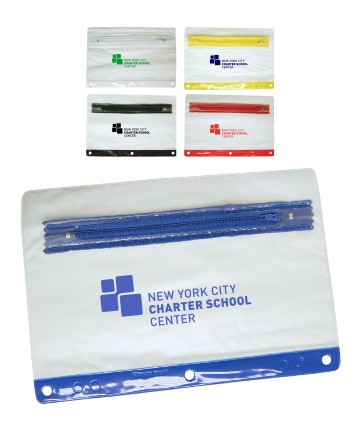Frosted 3-Ring Pencil Pouch 2