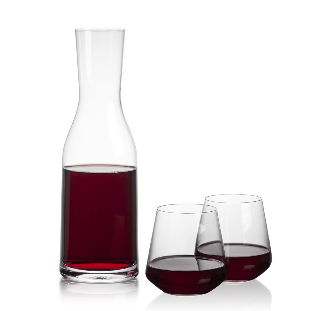 Caldmore Carafe & Cannes Stemless Wine 2