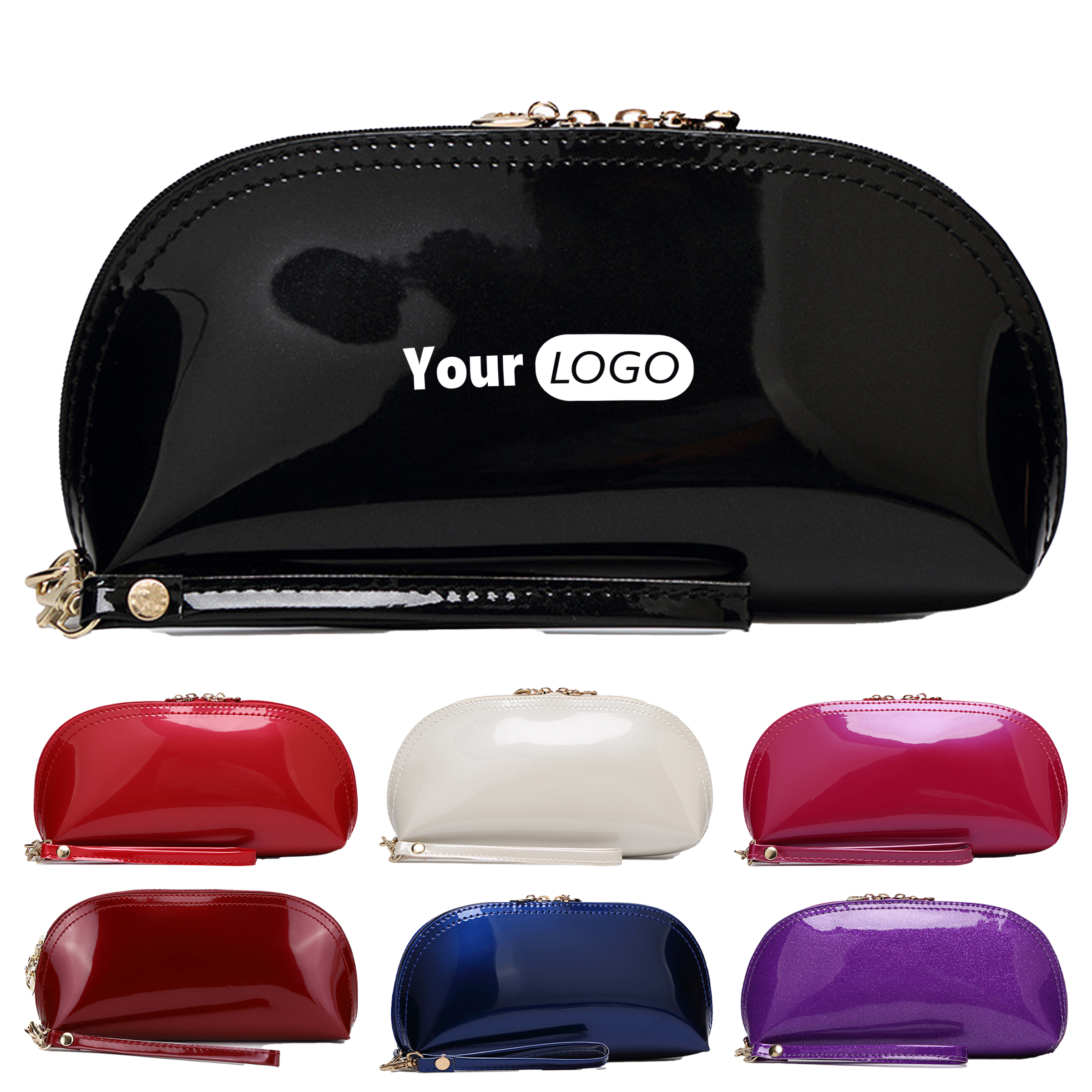 Patent Leather Bright Hand Held Wallet 8
