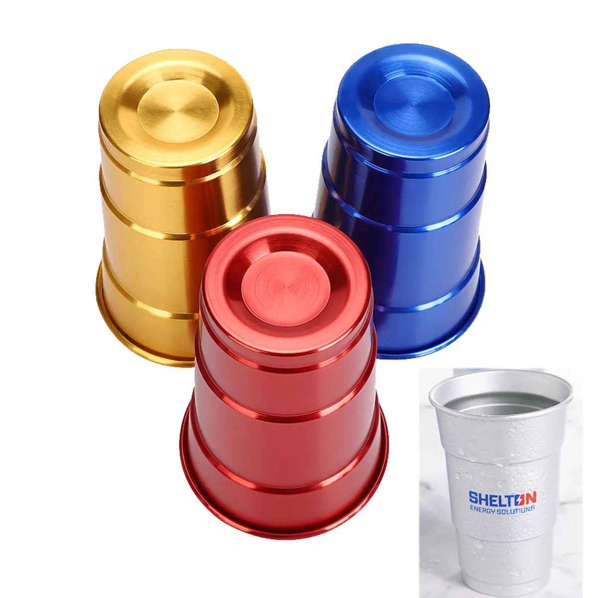 Custom Logo 500ml Reusable Aluminum Cup 3