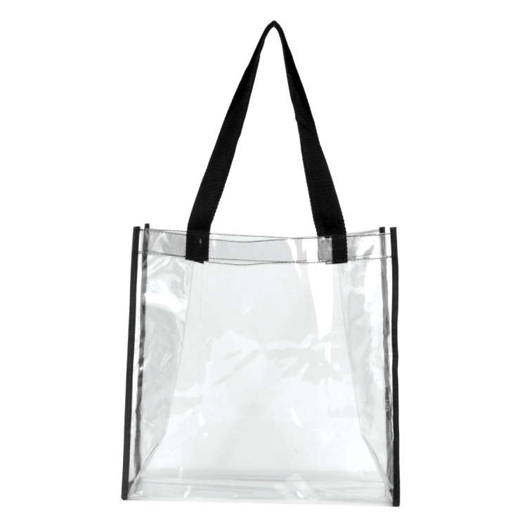 12" W x 12" H x 6" Gusset - "Matterhorn" Clear Vinyl Stadium Compliant Tote Bag 4