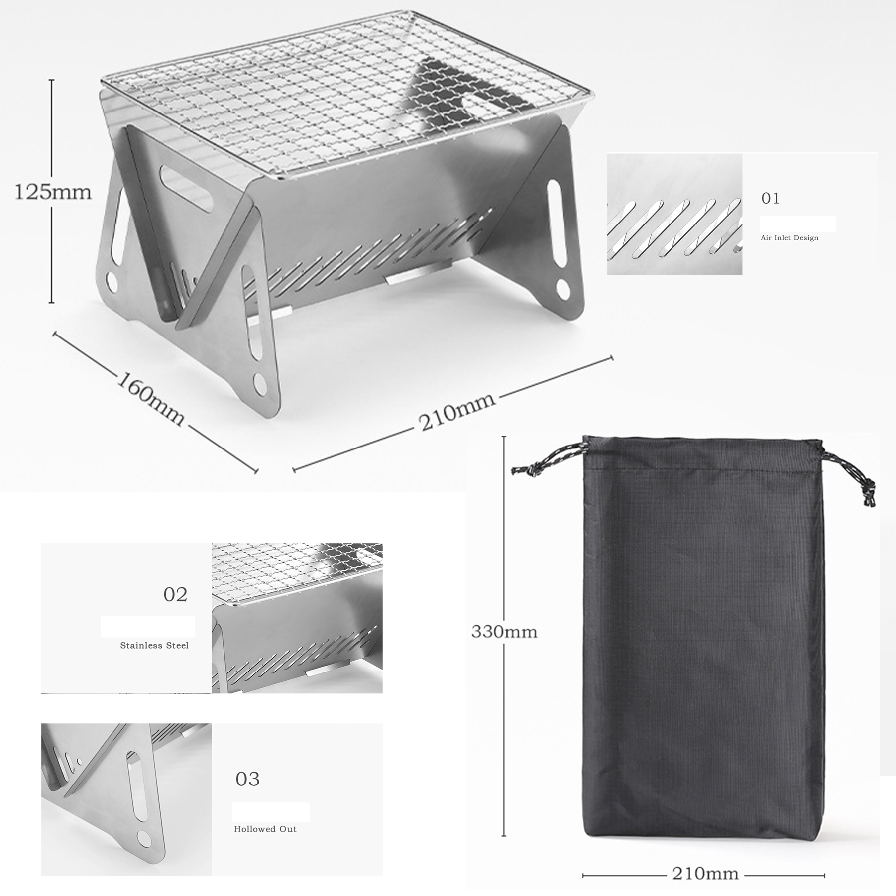 Stainless Steel Backpacking Stove 2