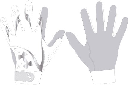 Girls' UA Radar Batting Gloves 5