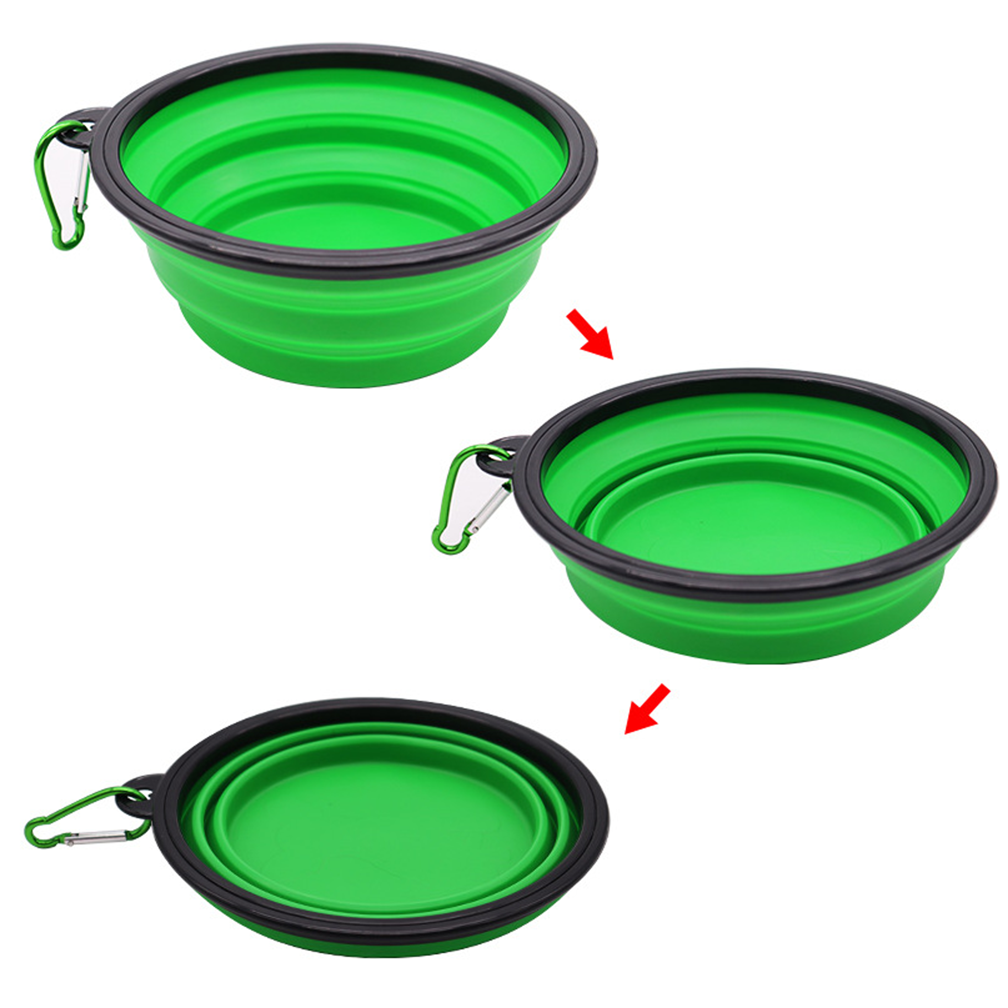 Foldable Dog Bowl with Clip 4