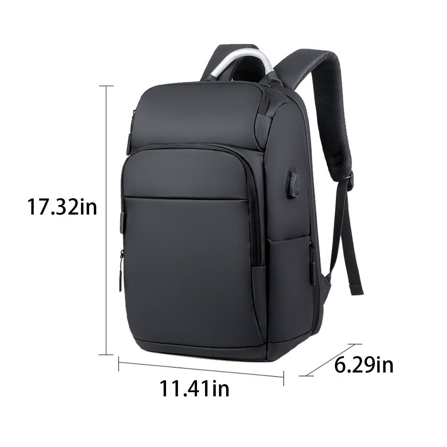 Nylon Large Capacity Travel Backpack With Usb Charging Port 4