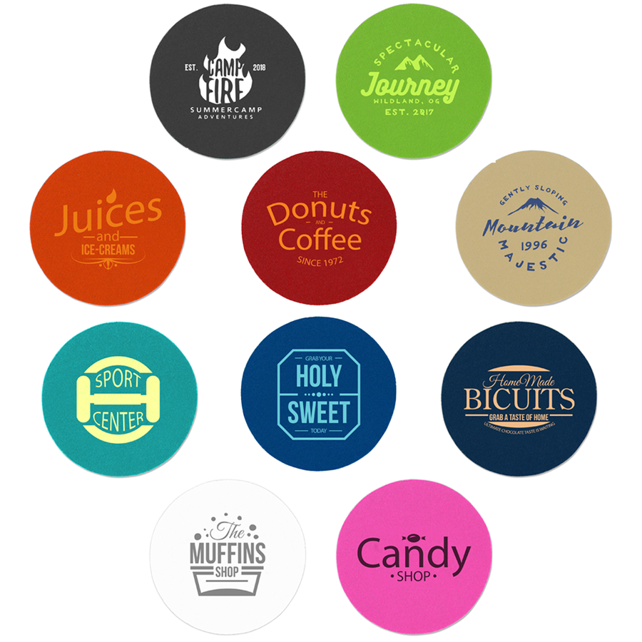 Vibrant Foam Bud Coasters 12