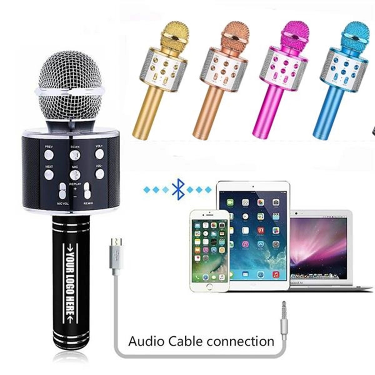 Portable Handheld Wireless Bluetooth Karaoke Microphone 9