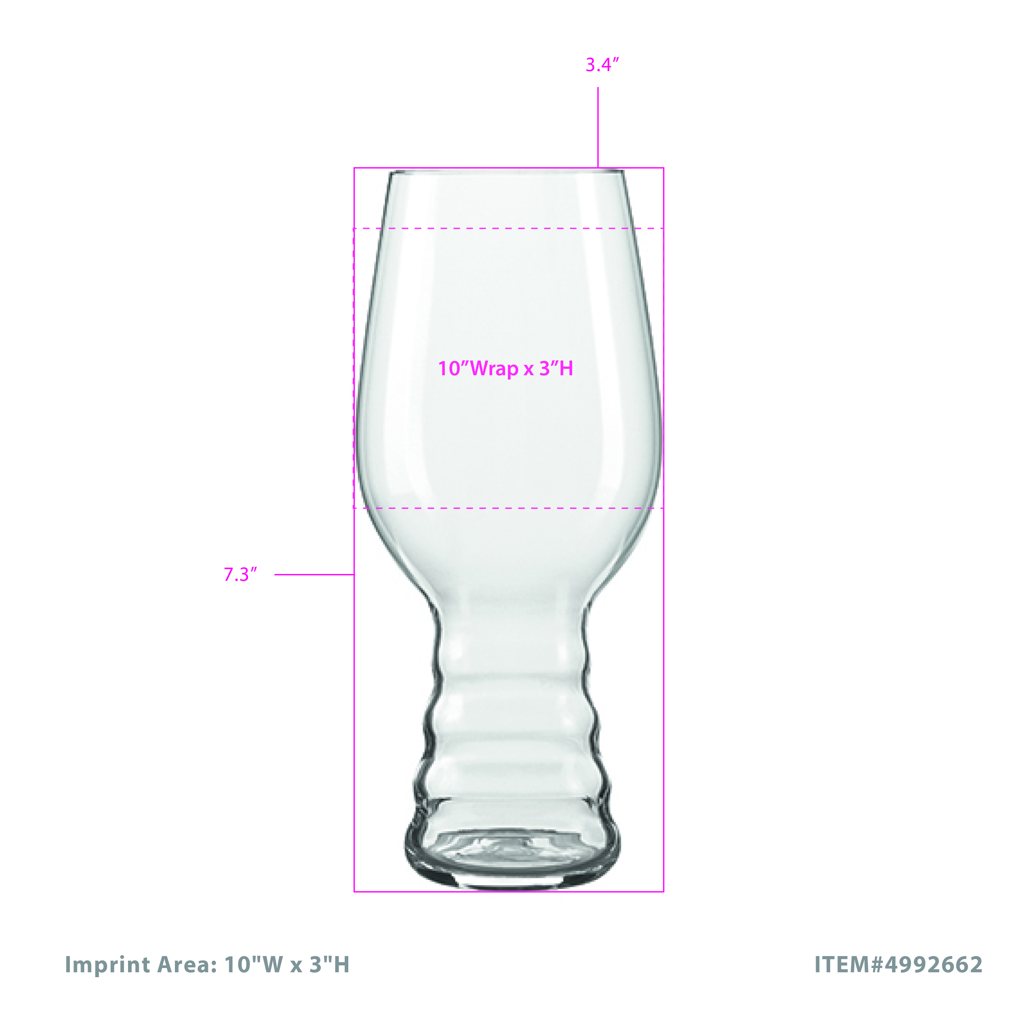 Spiegelau 19.1 oz Craft IPA Glass, set of 4 6
