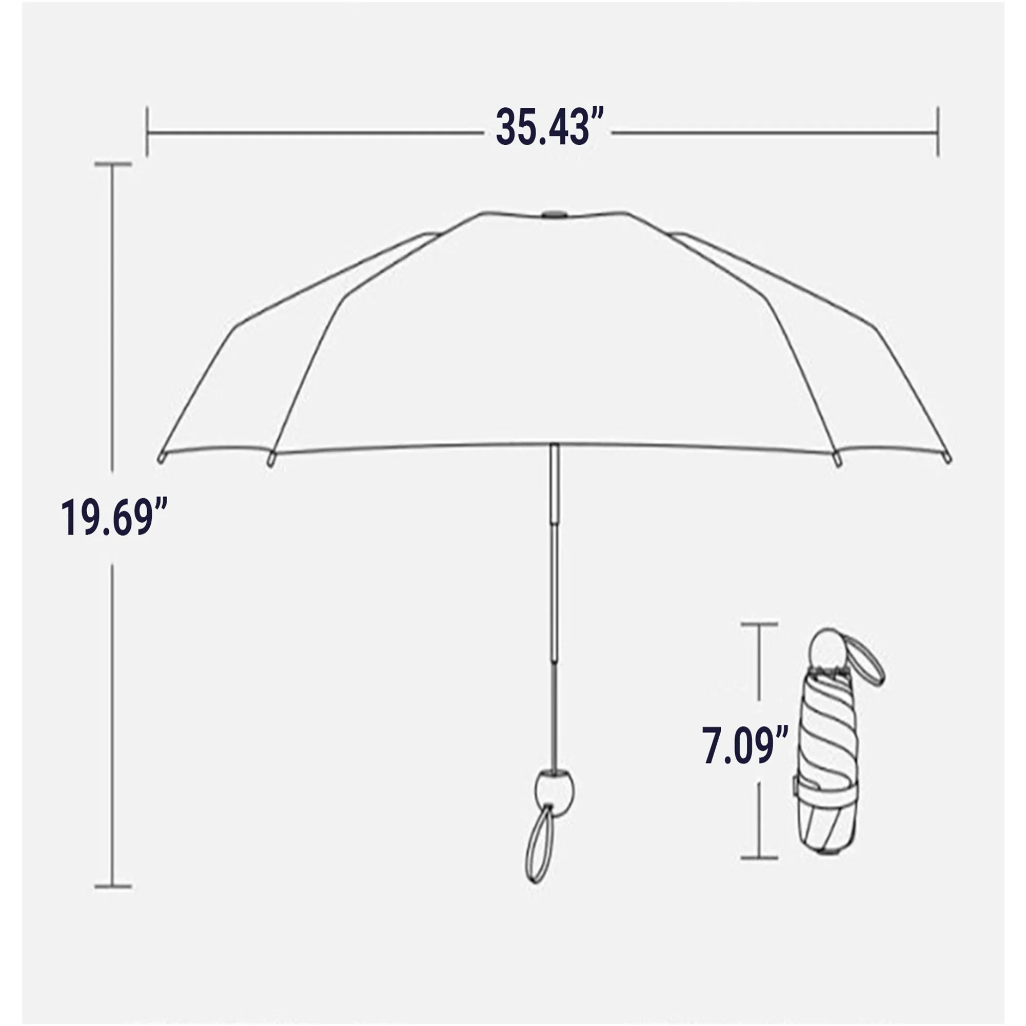 Compact UV Protection Folding Umbrella 5