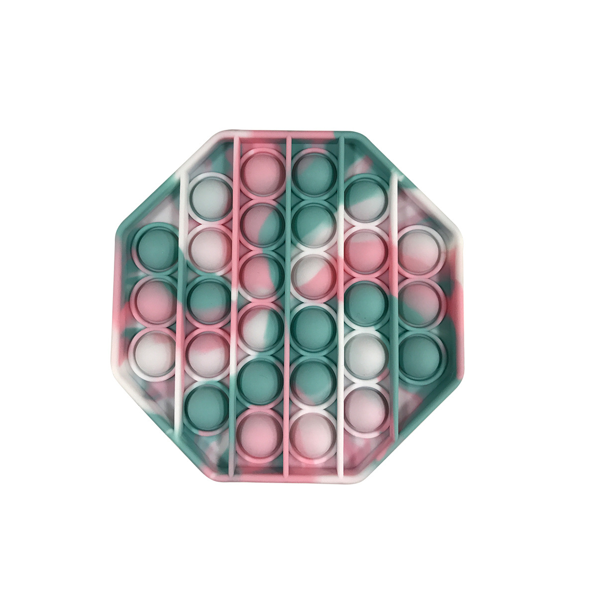 Octagon Camouflage Push Pop Bubble Fidget Sensory Toy 5