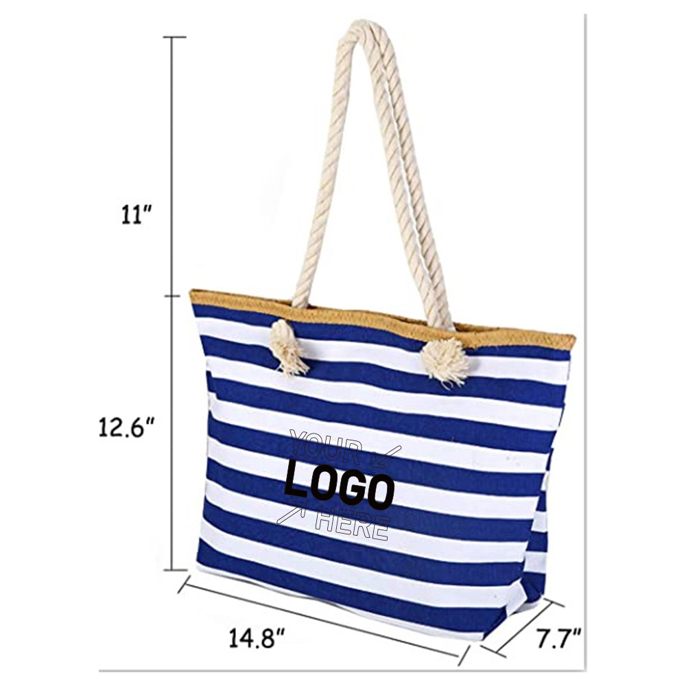 Handle Handbag Tote Beach Bag, custom tote bag with logo imprint 4