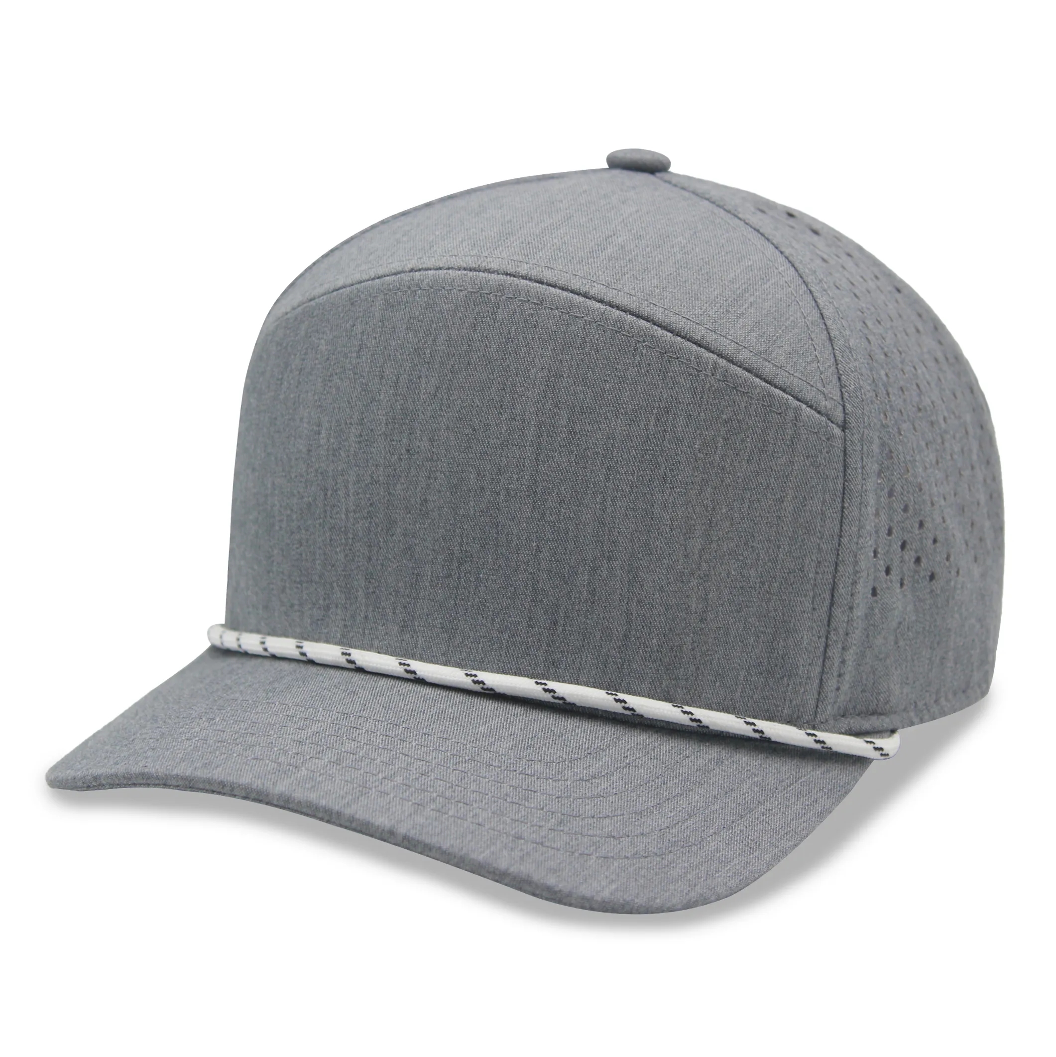 5 Panel Golfer Trucker Cap w/Laser Cut Mesh Back