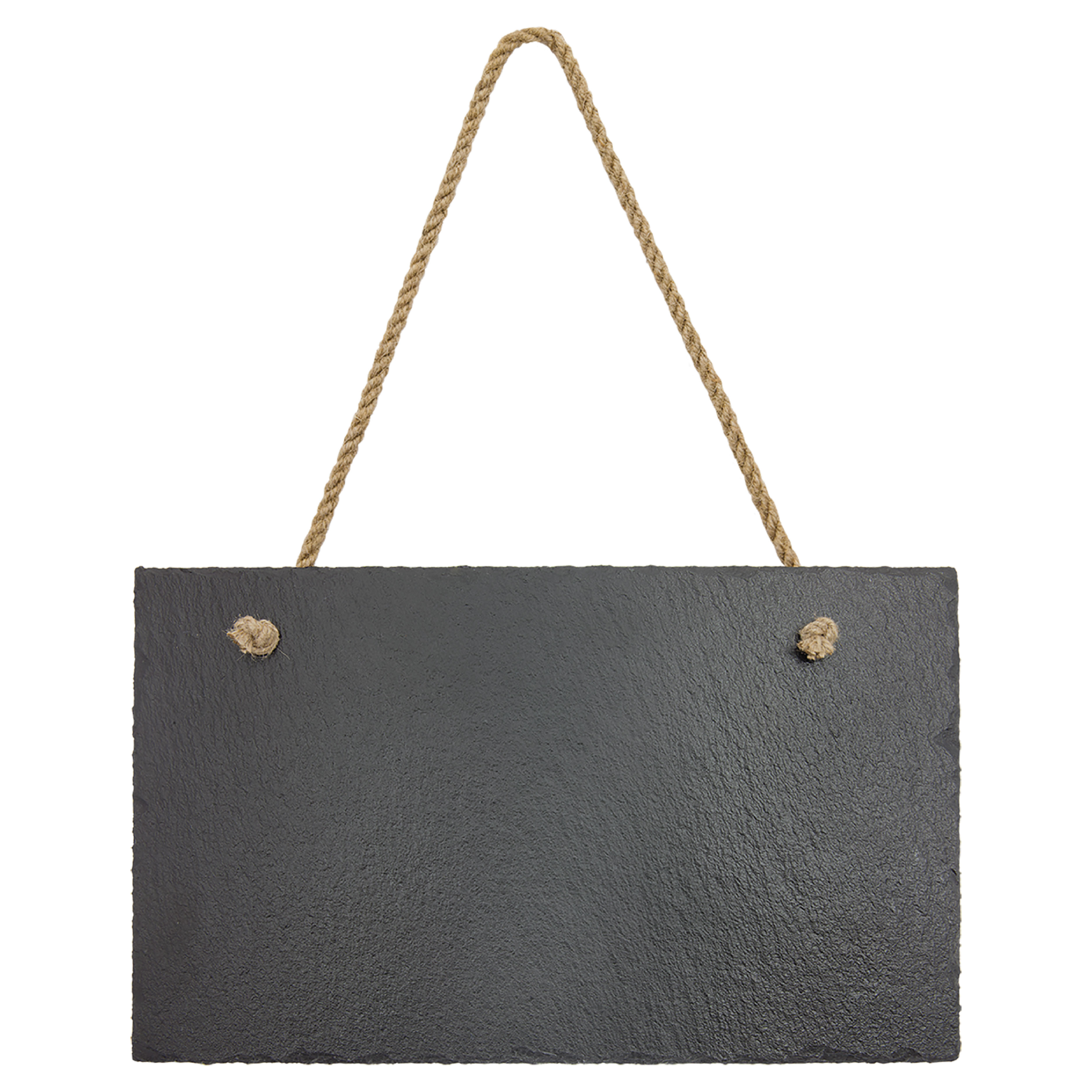 11 3/4" x 7" Rectangle Slate Decor with Hanger String 6