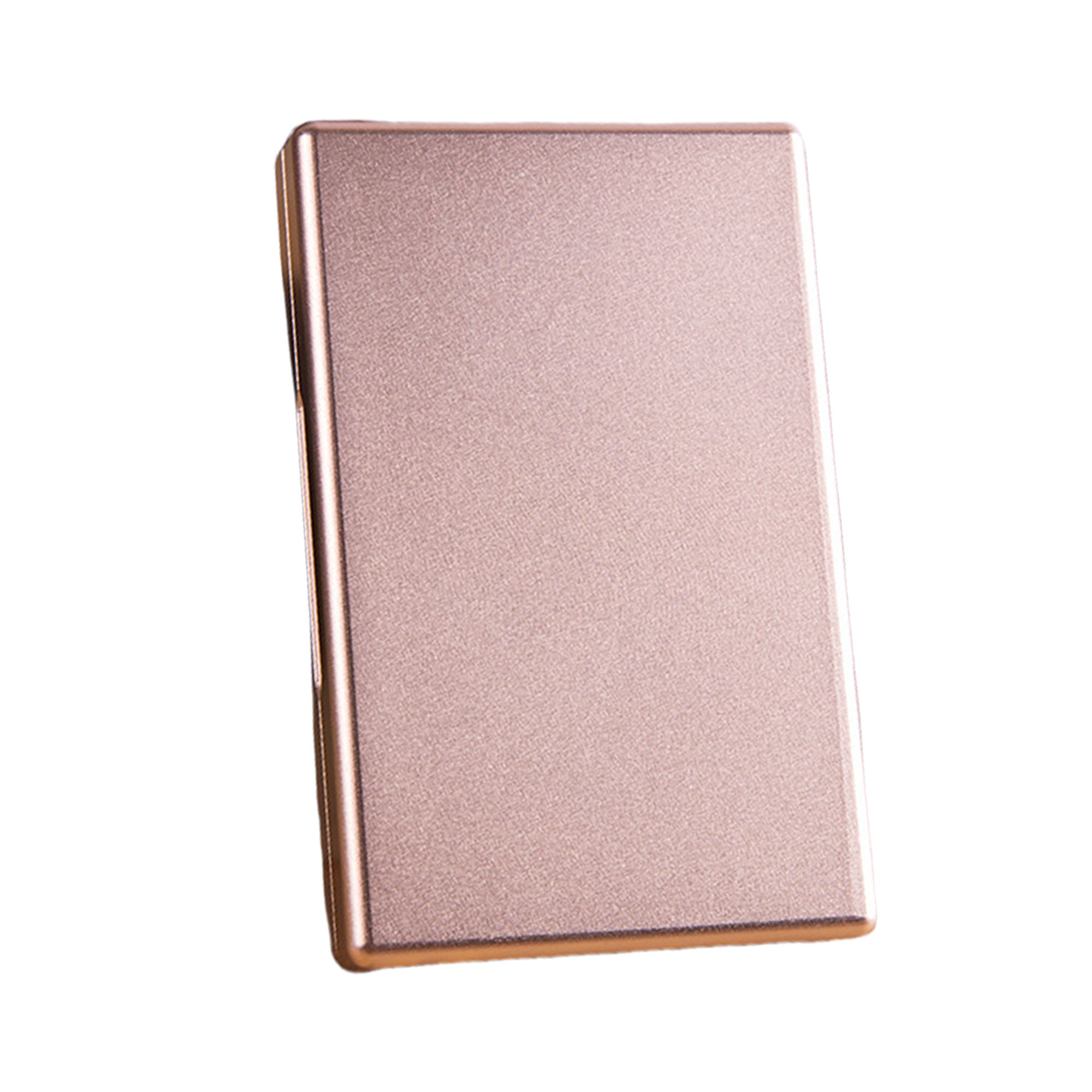 Aluminum Alloy Brushed Metal Cigarette Case with Magnetic Closure 8