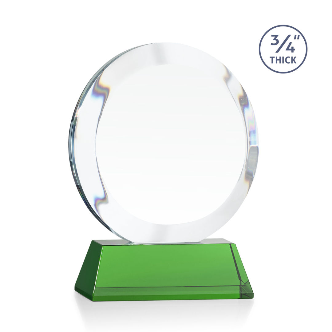 Gibralter VividPrint™ Award on Newhaven Base - Green 2