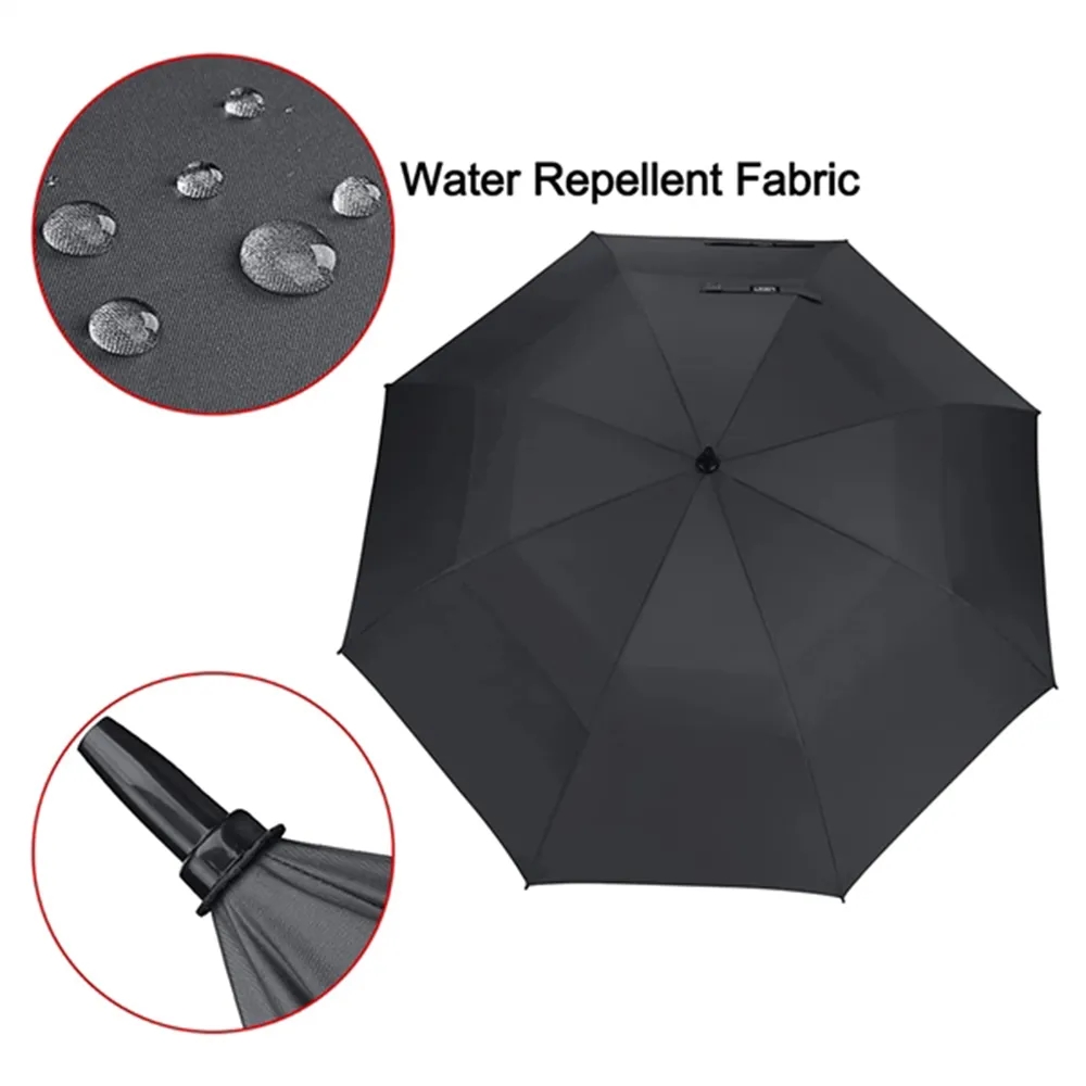 62" Arc Double Canopy Automatic Open Golf Umbrella 3