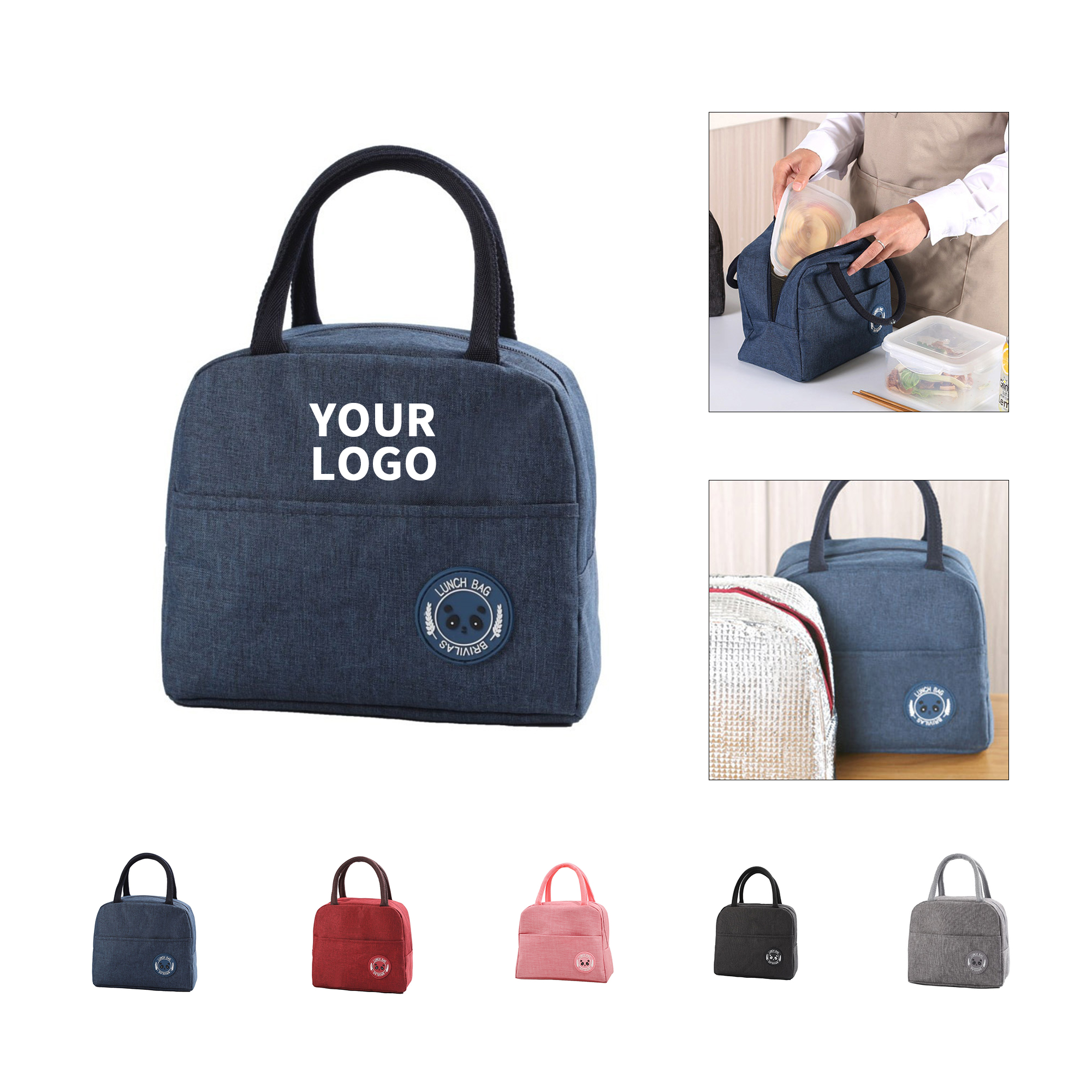Oxford Insulated Cooler Bag With Front Pocket 5