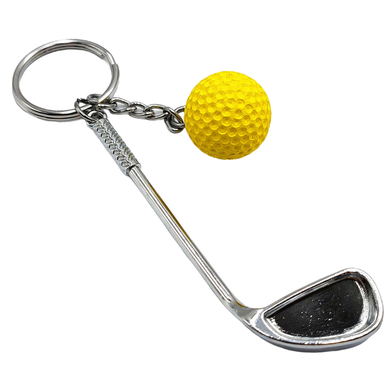 Mini Golf Club Ball Keychain 6
