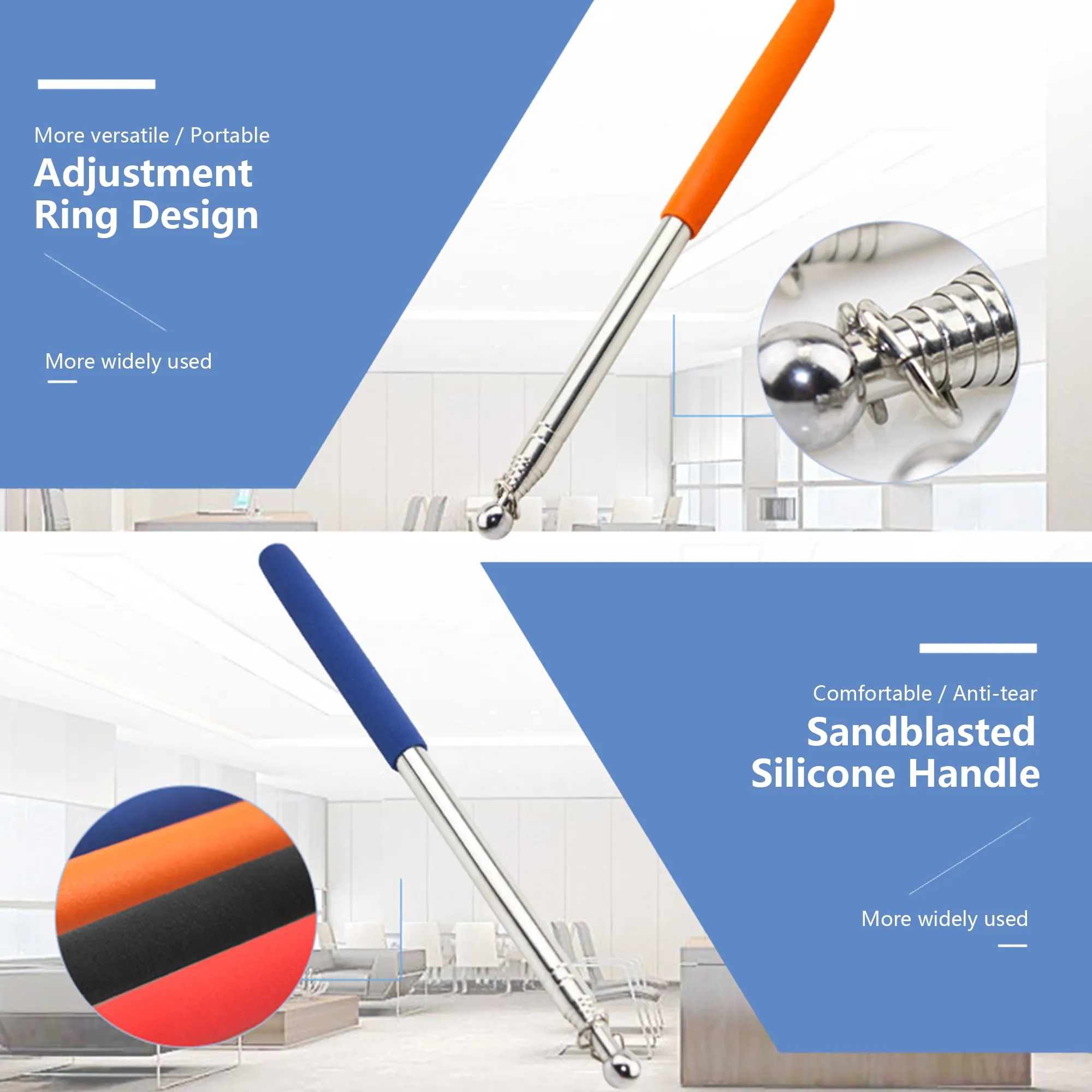 Handheld Stainless Steel Telescopic Flagpole 3