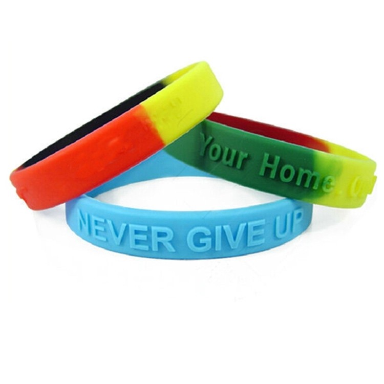 Embossed Silicone Bracelet 1
