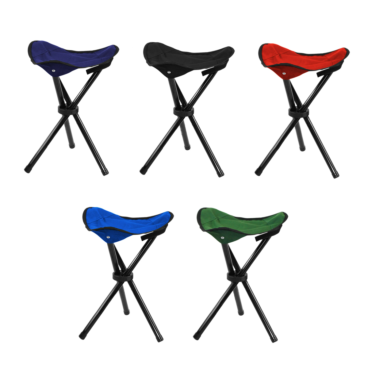 Portable 3 Legged Folding Camp Stool 9