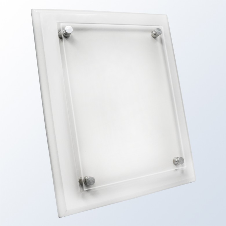 Clear Wooden Acrylic Plaque. 2