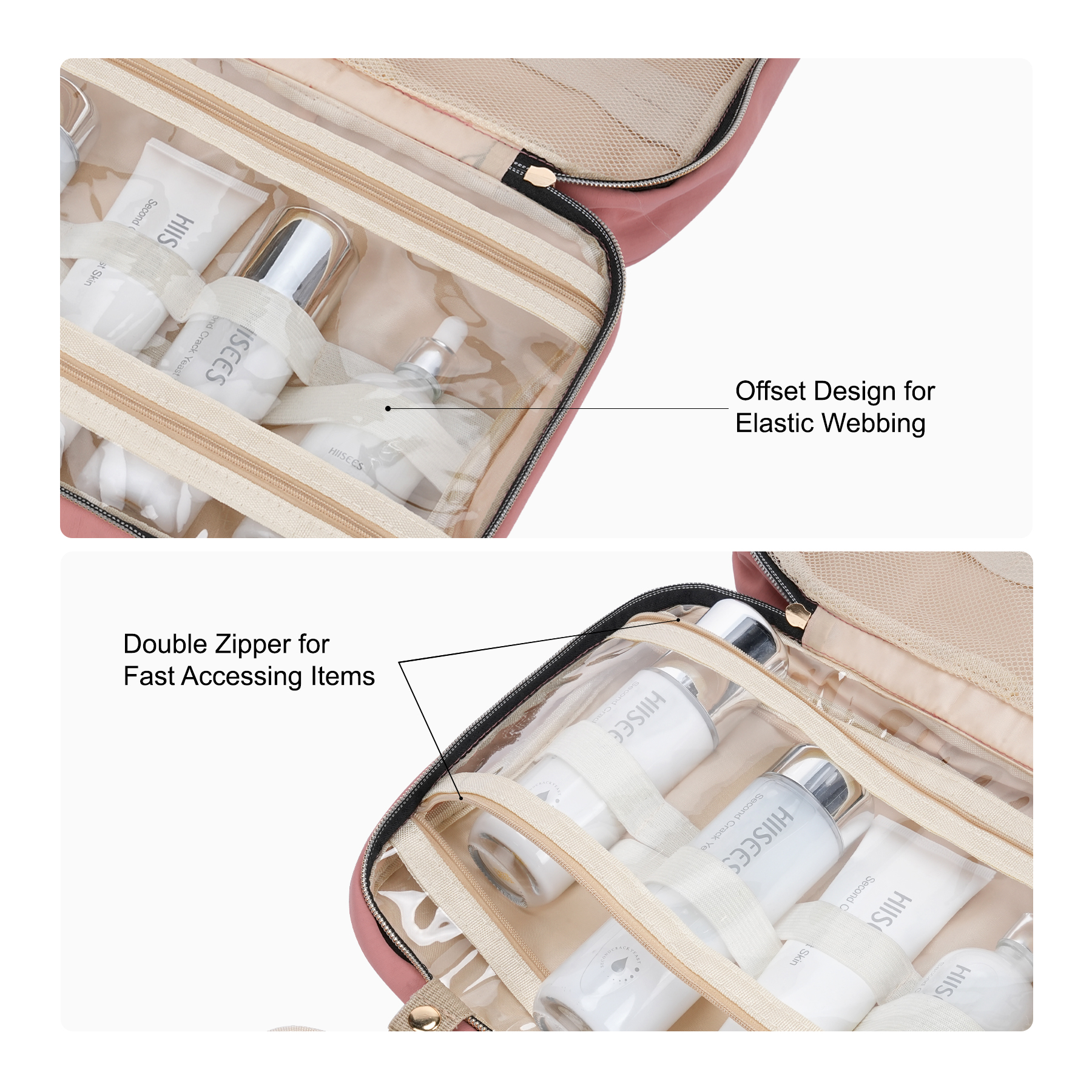 Premium Water-Resistant Nylon Hanging Toiletry Bag 13