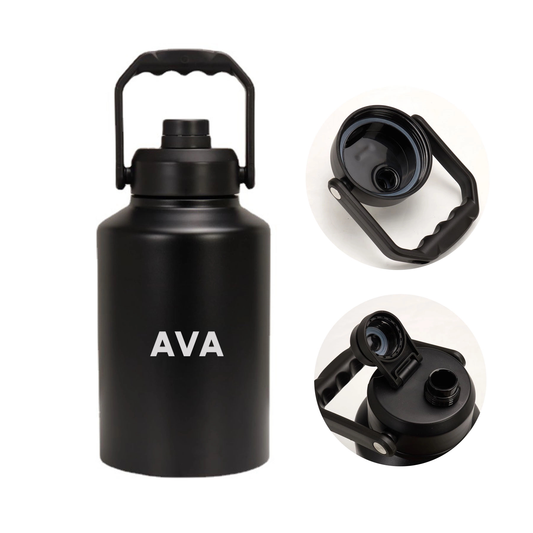 64oz Large Capacity Sports Insulated Bottle, custom water bottle with logo imprint 2