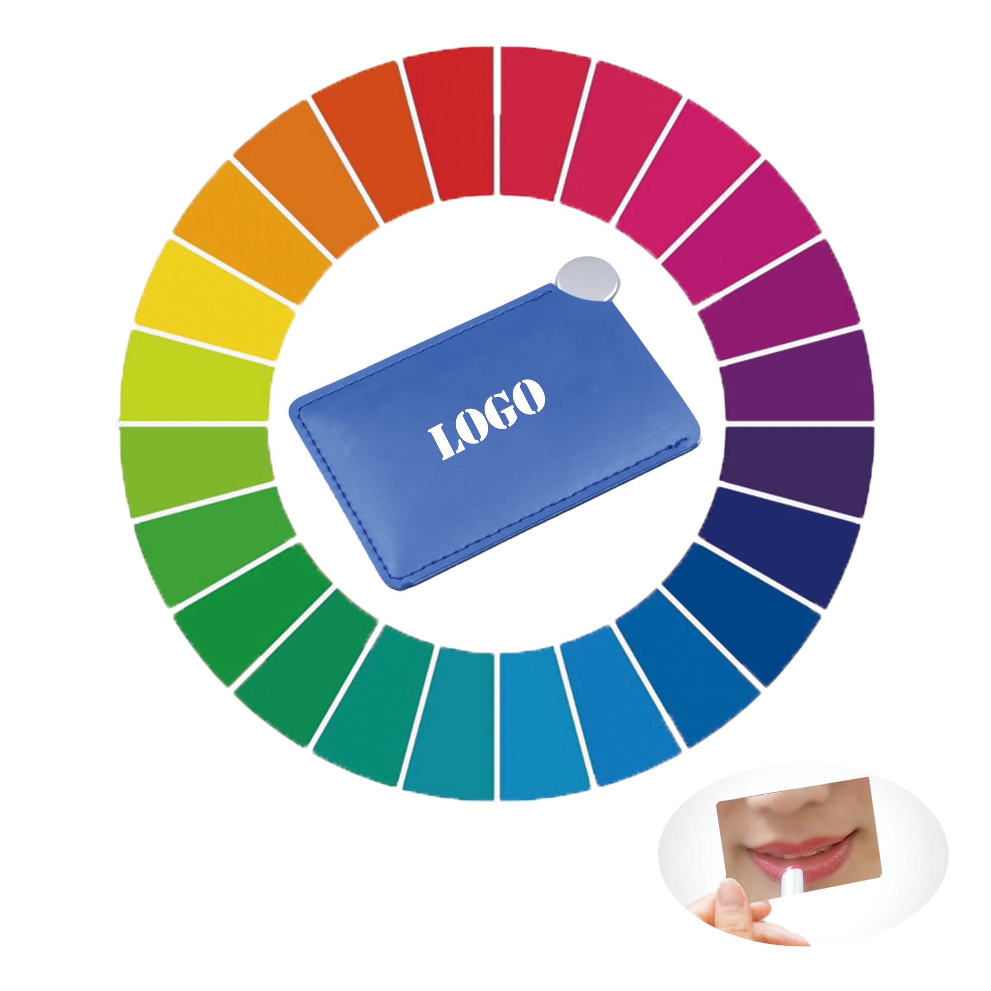 Unbreakable Card Shape Stainless Steel Mirror 1