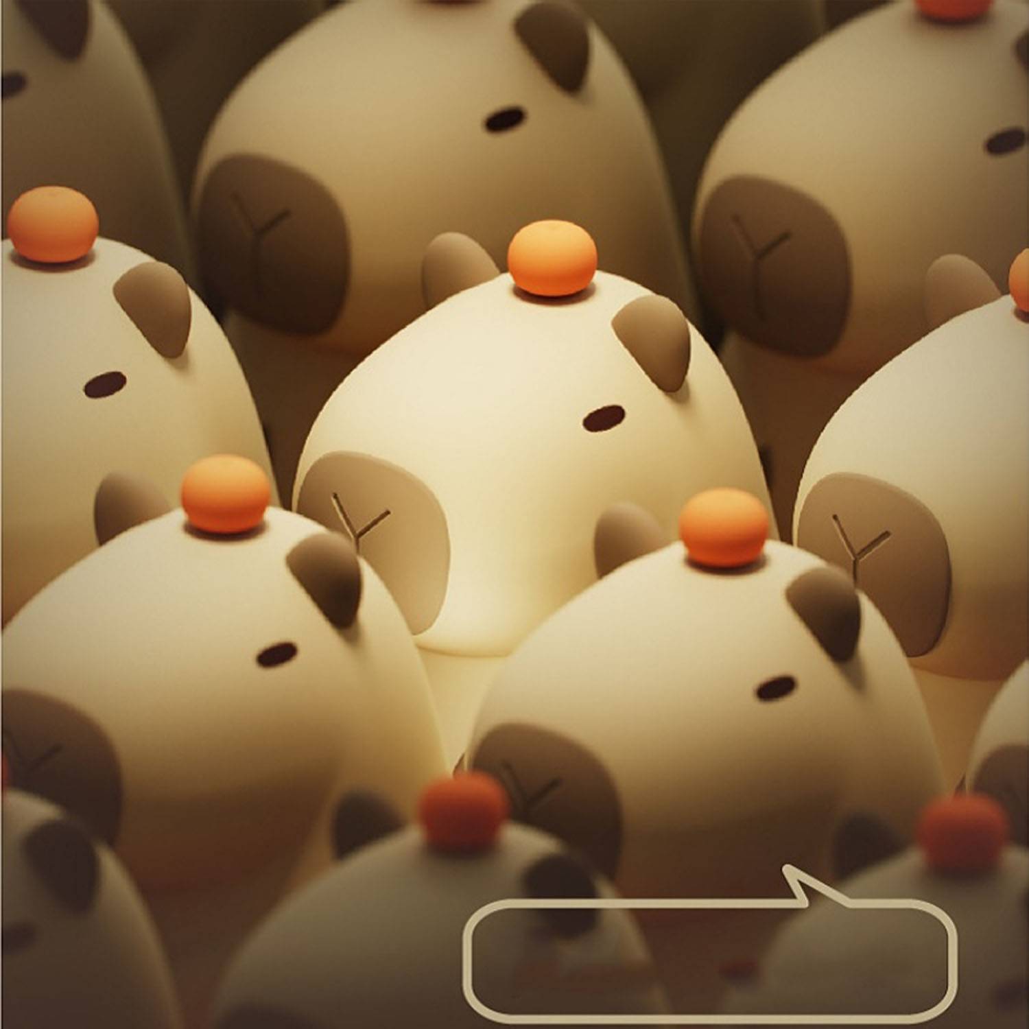 Capibala Silicone Rechargeable Night Light 3
