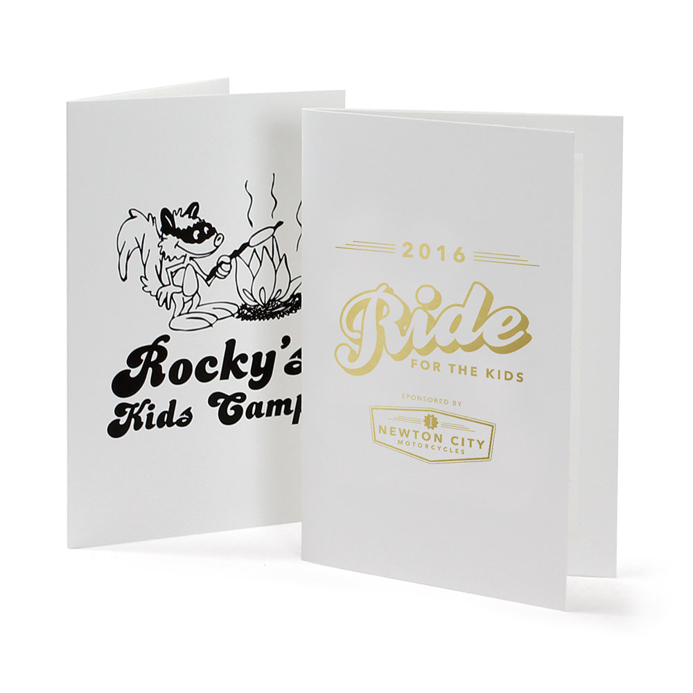 White Photo Folders – Foil Stamp 4x6 4