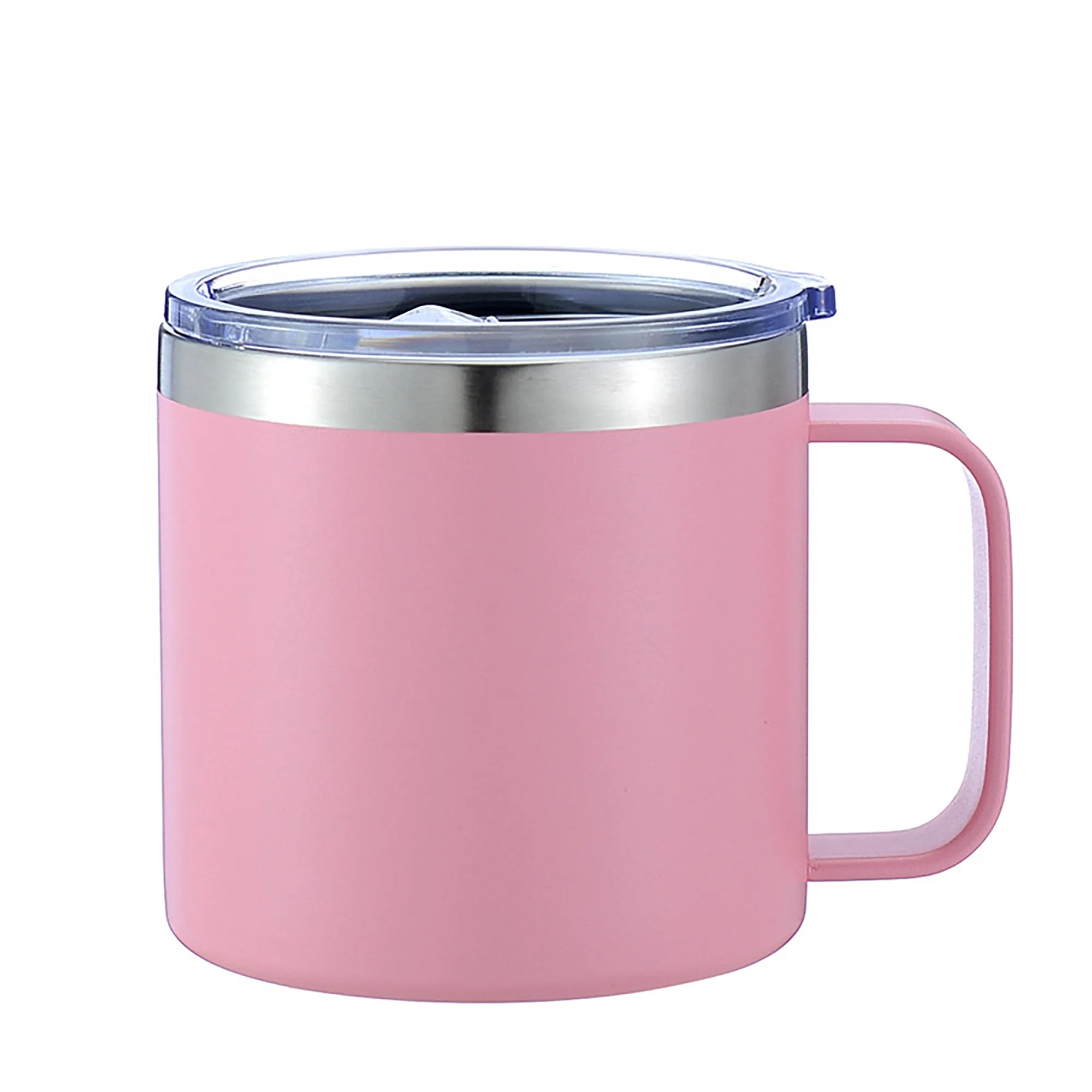 14oz Double Wall Stainless Steel Insulated Mug with Handle 4
