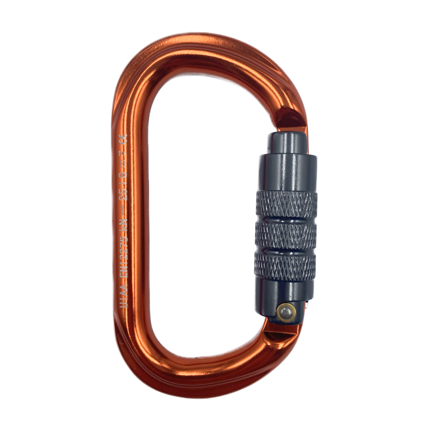 D Ring Twist Gate Aluminum Carabiner 8