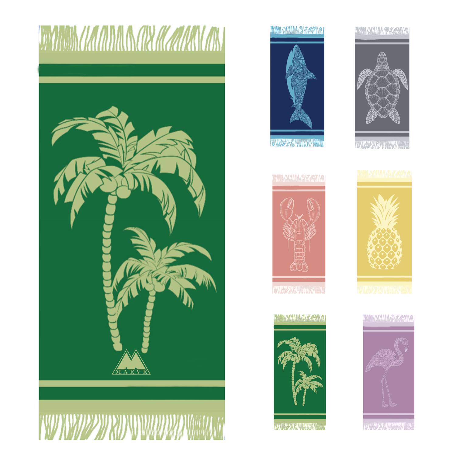 Turkish Jacquard Beach Towel 1