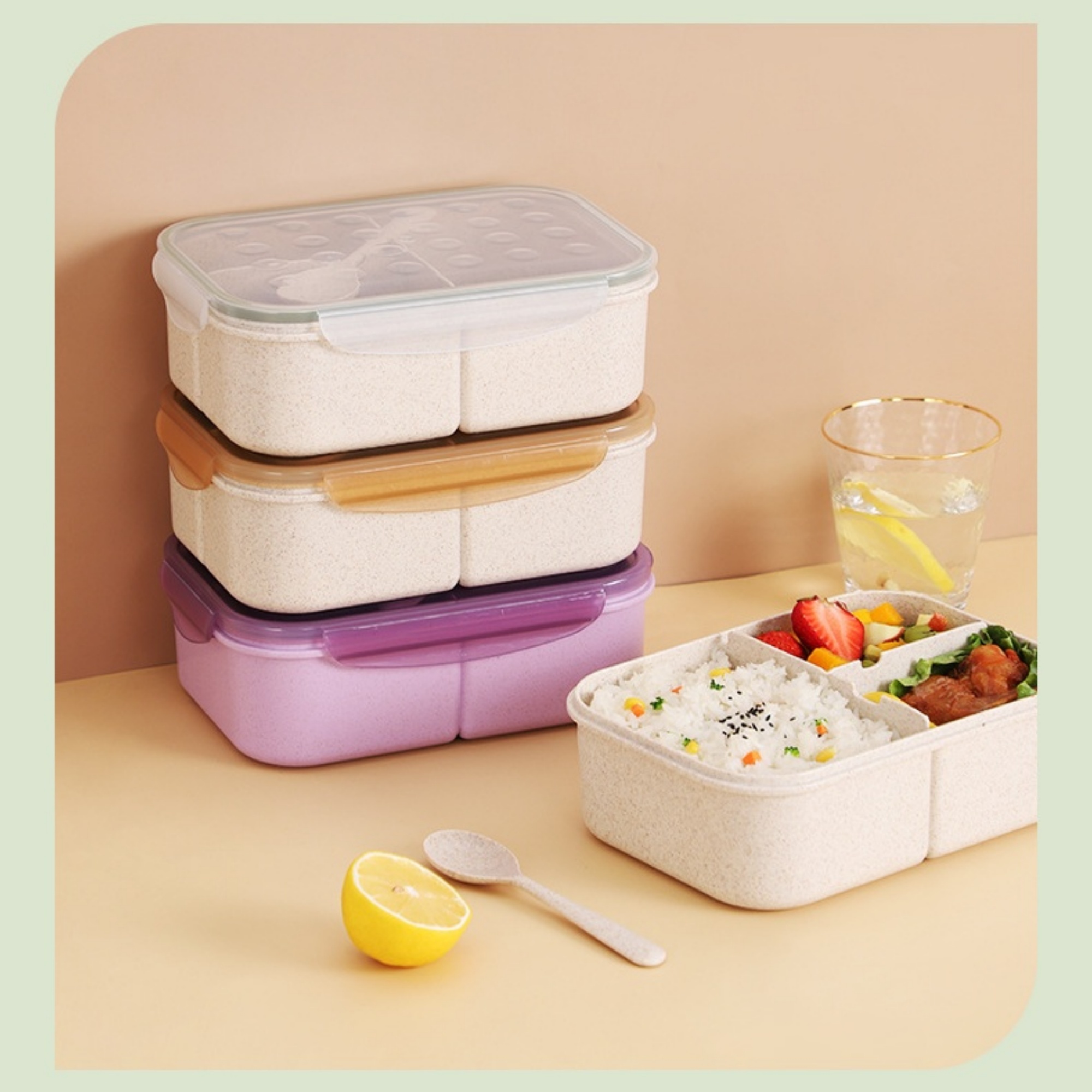 Wheat Straw Bento Lunch Box 2