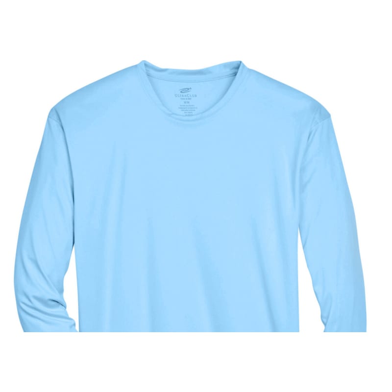 UltraClub Adult Cool & Dry Sport Long-Sleeve Performance Interlock T-Shirt 7