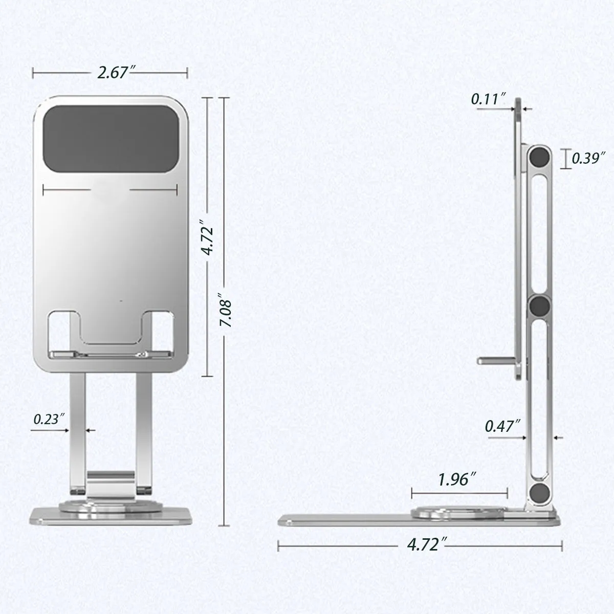 360 Rotating Foldable Cell Phone Stand 4