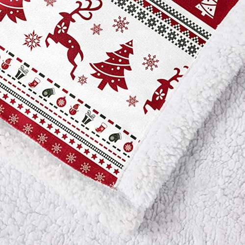 Full Sublimation Sherpa Throw Blanket - 40"x50" 4