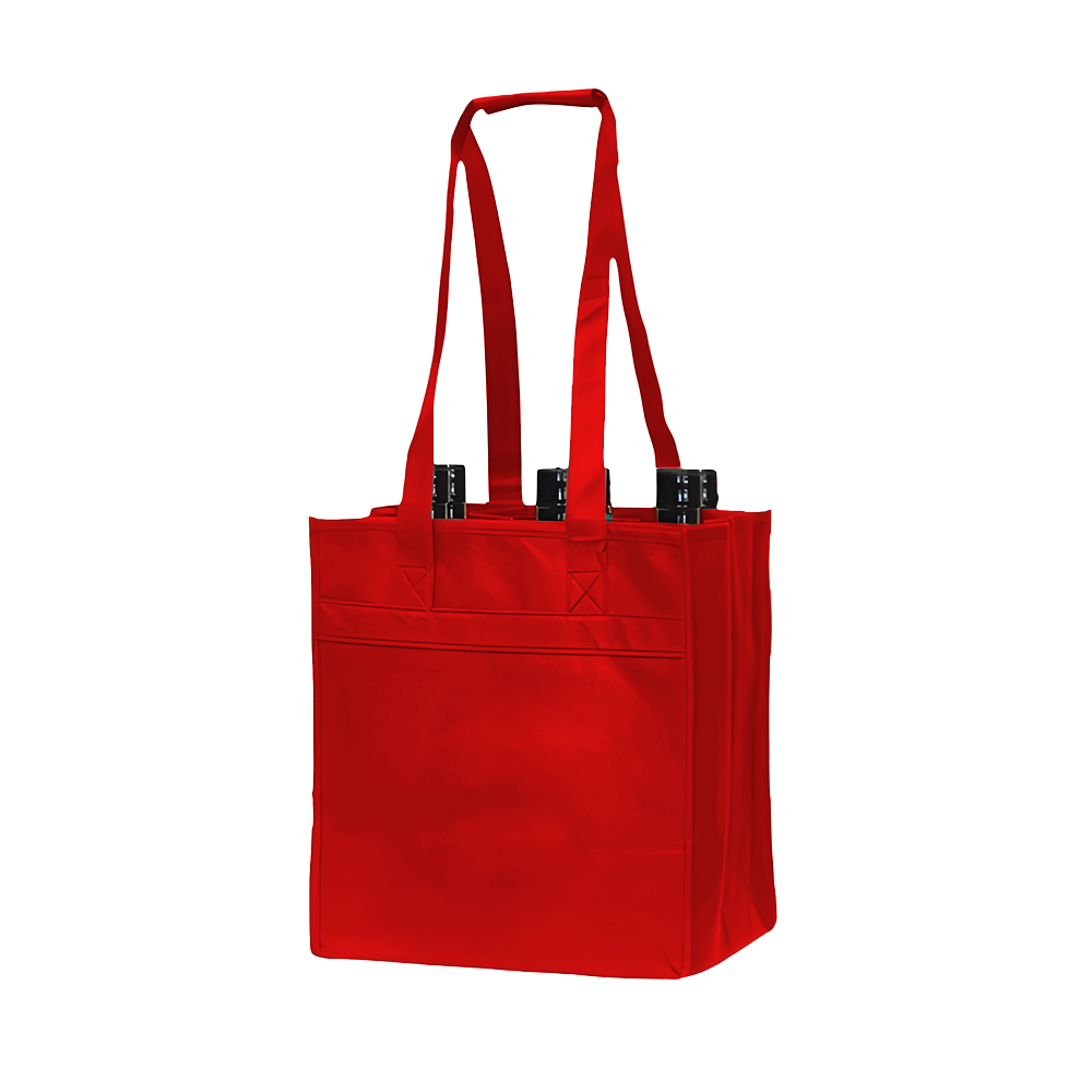 Tuscany Wine Bag - 4 Bottles Tote With Pocket 16