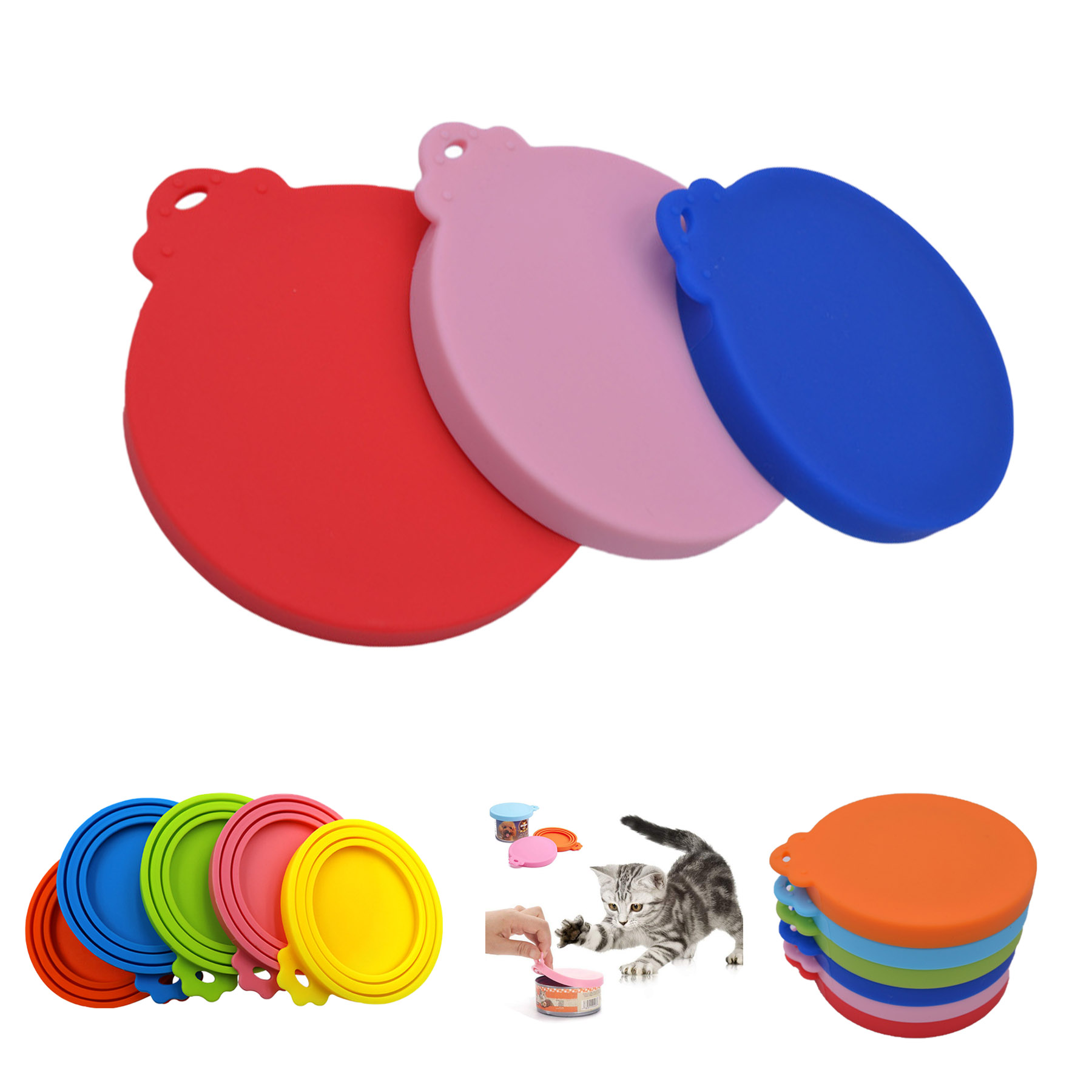 Silicone Can Cover Dog Cat Pet Food Can Lid 1