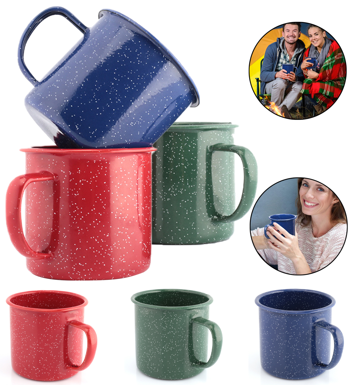 12 oz Enamel Steel Mug 2