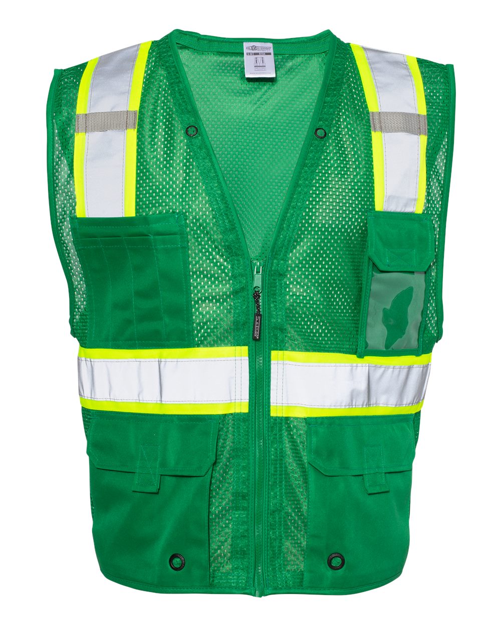 Unisex EV Series® Enhanced Visibility Multi-Pocket Mesh Vest - B100-111 15