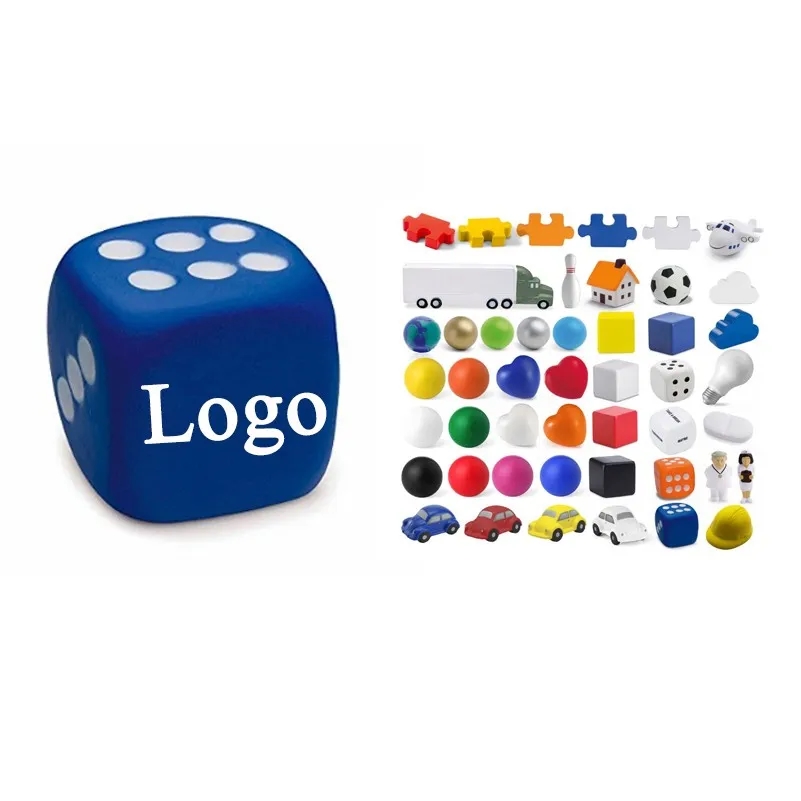 PU Dice Shape Stress Reliever Balls 9