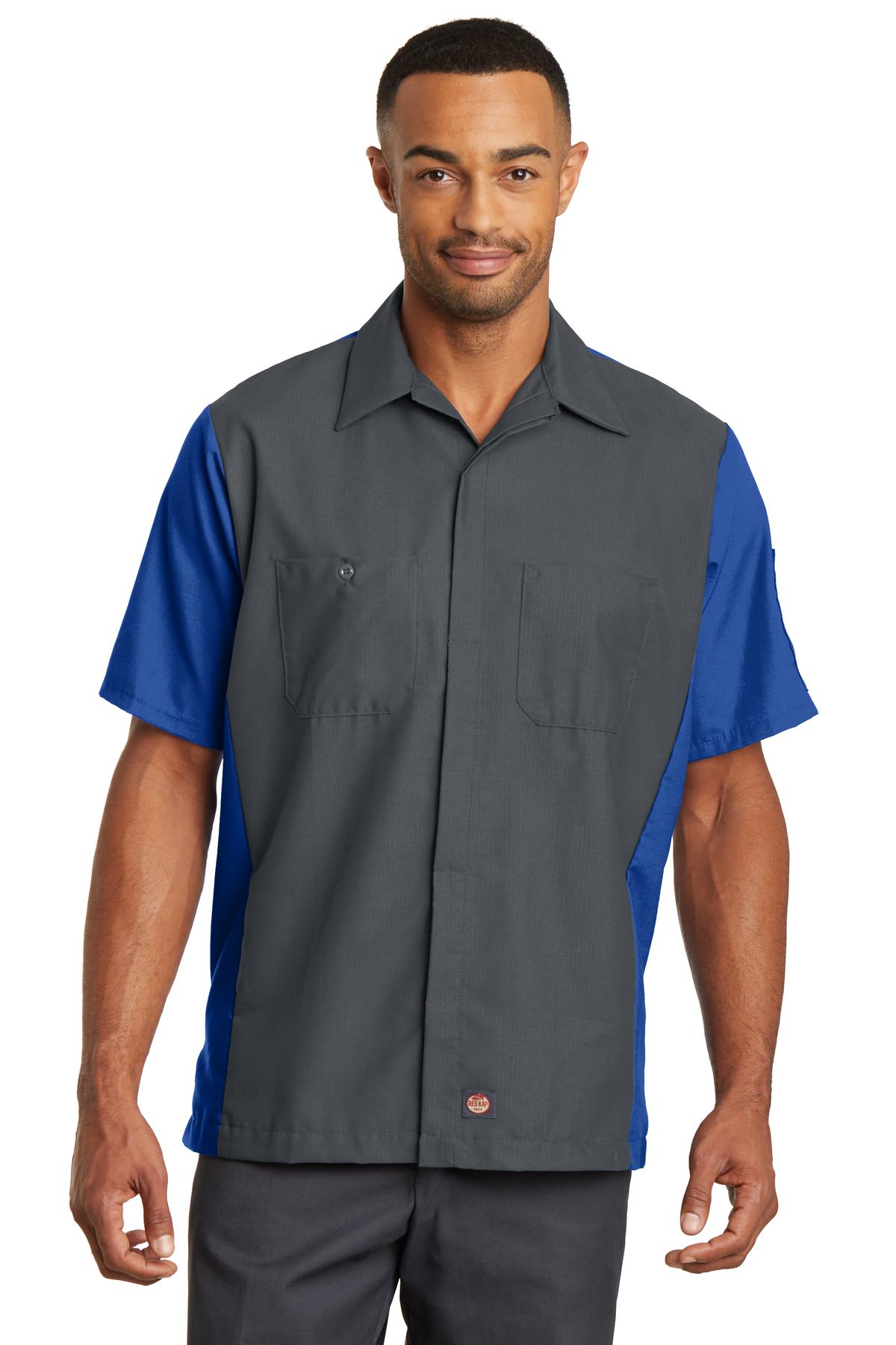 Red Kap Short Sleeve Ripstop Crew Shirt. SY20 9
