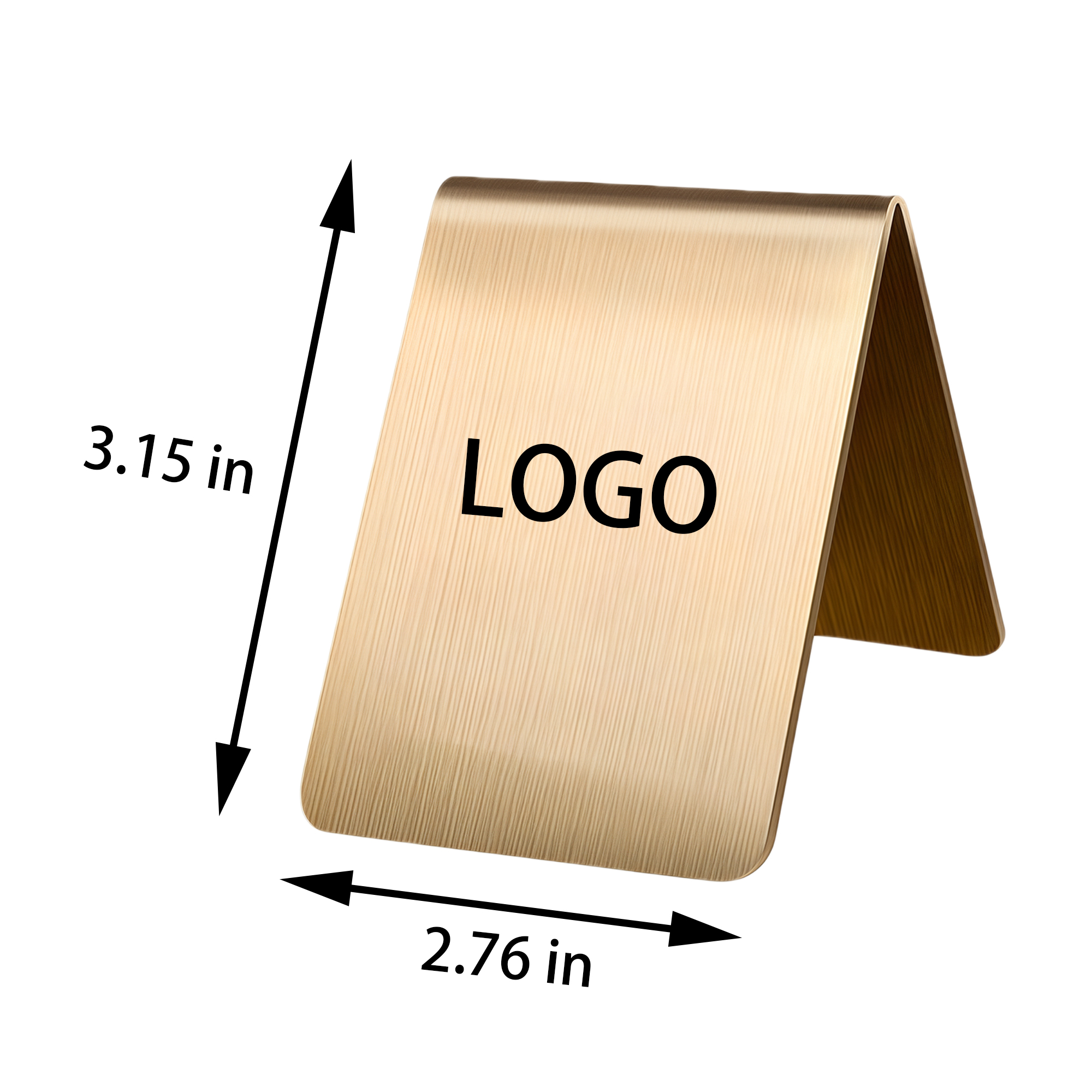 Stainless Steel Restaurant Table Sign 4