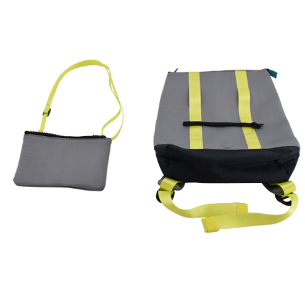 Zippered Neoprene Travel Student Backpack 3