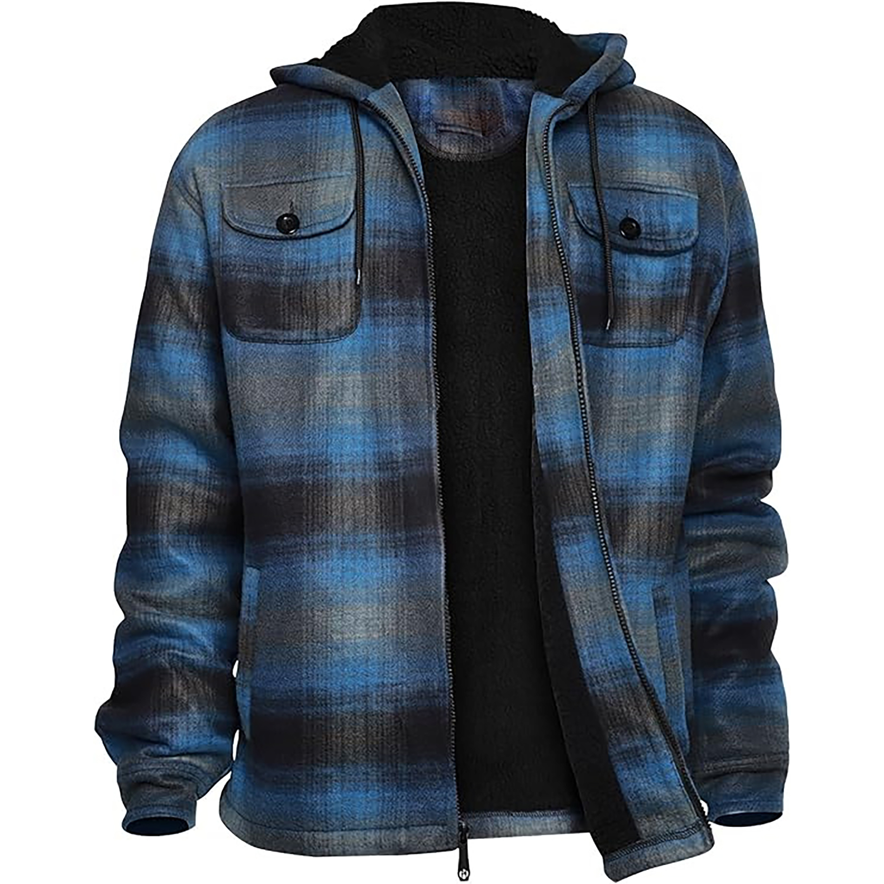 Thick Flannel Plaid Jacket 4
