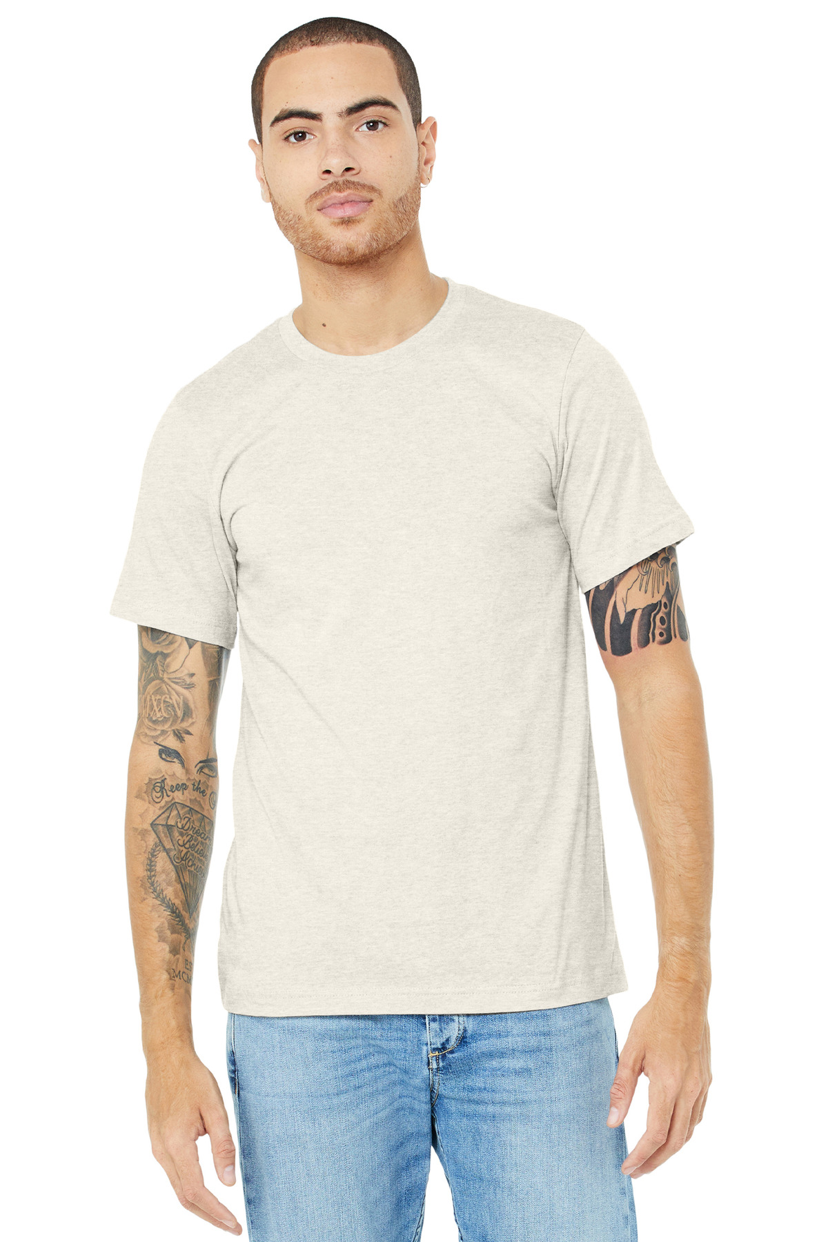 BELLA+CANVAS Unisex Heather CVC Short Sleeve Tee. BC3001CVC 540
