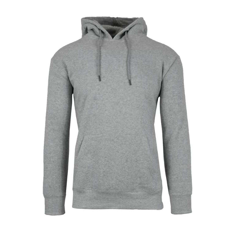 Unisex Heavyweight Fleece Pullovers - Heather Gray M-2X Hood, custom hoodie or sweatshirt with logo imprint 2